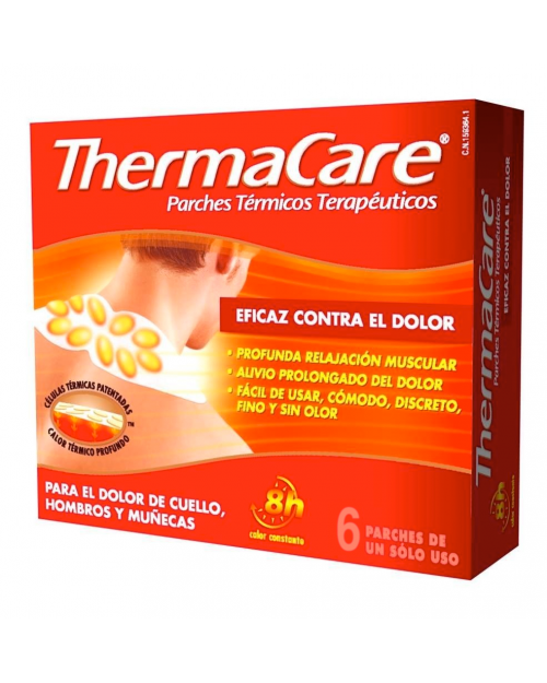 THERMACARE 6 PARCHES TERMICOS CUELLO HOMBROS Y MUÑECA