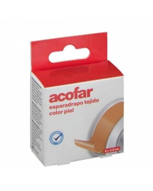 Acofar esparadrapo tejido color piel 5x2,5cm 1ud