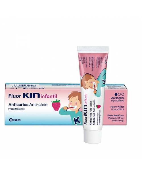 Fluor Kin Infantil Dentífrico Fresa 100ml