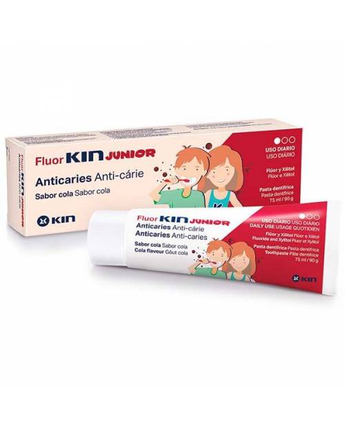 Fluor Kin Junior Dentífrico Sabor Cola 75ml