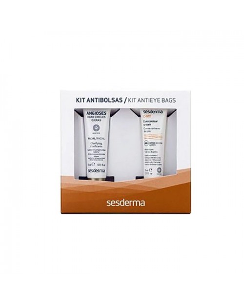 Sesderma Kit Antibolsas Angioses contorno de ojos 15ml+ C-Vit contorno de ojos 15ml