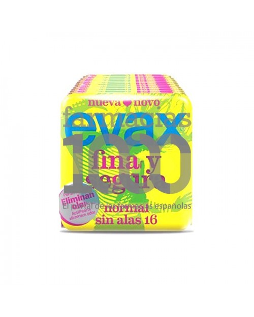 Evax Compresa Fina-segura Sin Alas 16 UDS