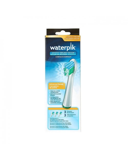 Waterpik® Sensonic SR-1000 recambios de cabezal pequeño 3uds