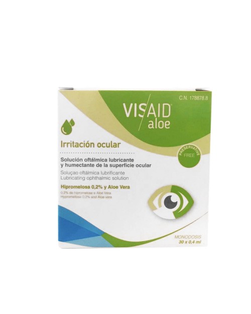 visaid aloe gotas oculares esteril 0.4 ml 30 monodosis