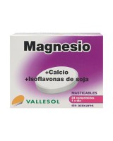 Vallesol Magnesio + Calcio + Isoflavonas 24 Comprimidos Masticables