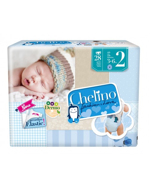 pañal t2 infantil chelino fashion &amp; love 3-6 kg 28u