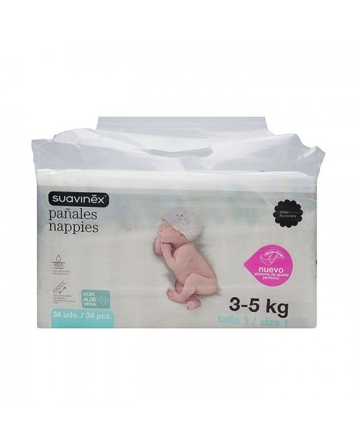 Suavinex pañal recién nacido 3-5kg 36uds