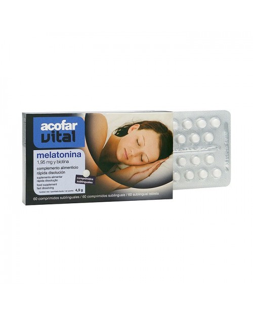 Acofarvital Melatonina 1,95mg 60comp