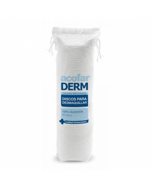 Acofarderm discos para desmaquillar 80uds