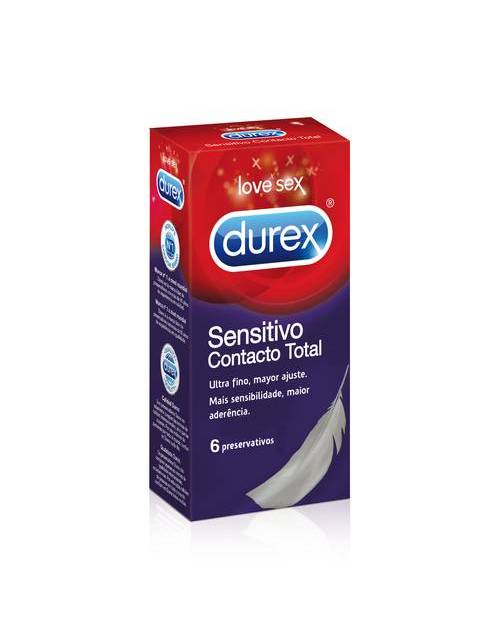 Durex Sensitivo Contacto Total 6 Unidades